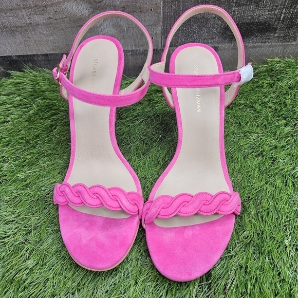 New STUART WEITZMAN DANCER TWISTIE 100 SUEDE SANDAL 8.0 - Picture 11 of 11